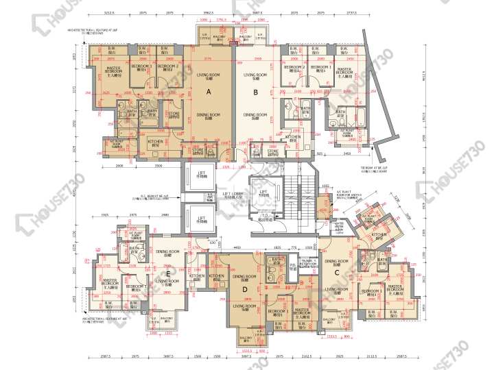 御龍山 平面圖 御龍山 11座 6-12樓 樓層平面圖 - House730