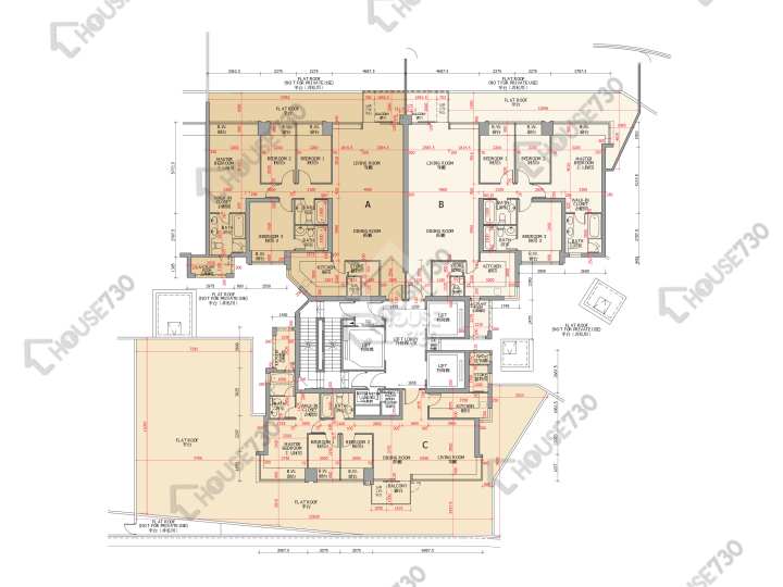 御龍山 平面圖 御龍山 8座 5樓 樓層平面圖 - House730