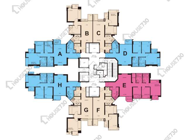 峻瀅 平面圖 峻瀅 1期 1座 21-23,25-33,35-42,43樓 樓層平面圖 - House730