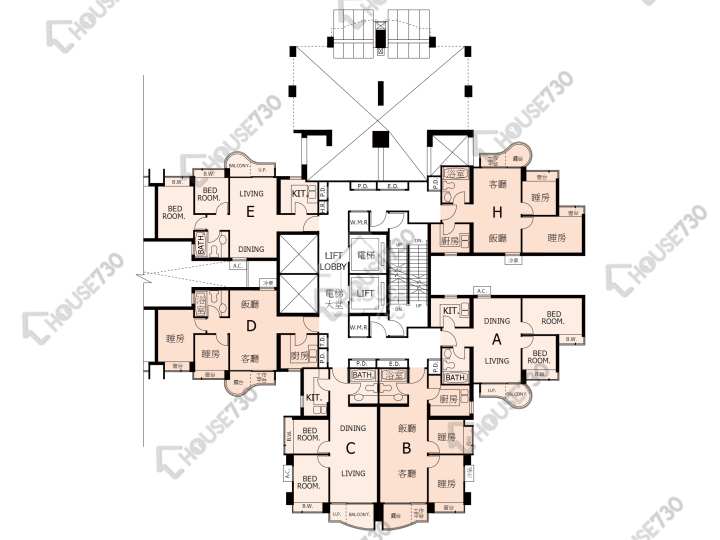 Central Park Towers Floor Plans Central Park Towers Phase 1 Tower 2 6/F Floor Plan - House730