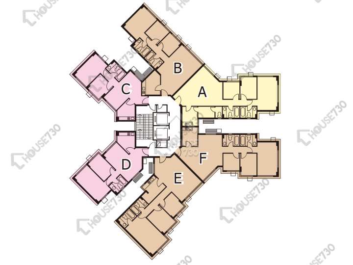 新峰花園 平面圖 新峰花園 4期 御峰豪園 28座 2-3,5-10,11樓 樓層平面圖 - House730