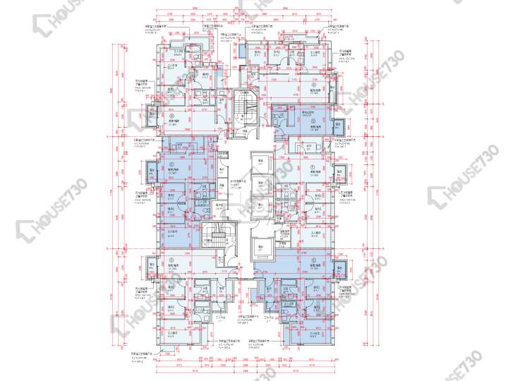 Monterey 平面圖 Monterey 3座 5-12,15-17,18樓 樓層平面圖 - House730