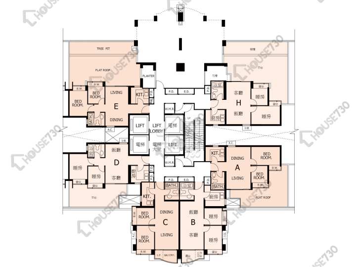 Central Park Towers Floor Plans Central Park Towers Phase 1 Tower 5 5/F Floor Plan - House730