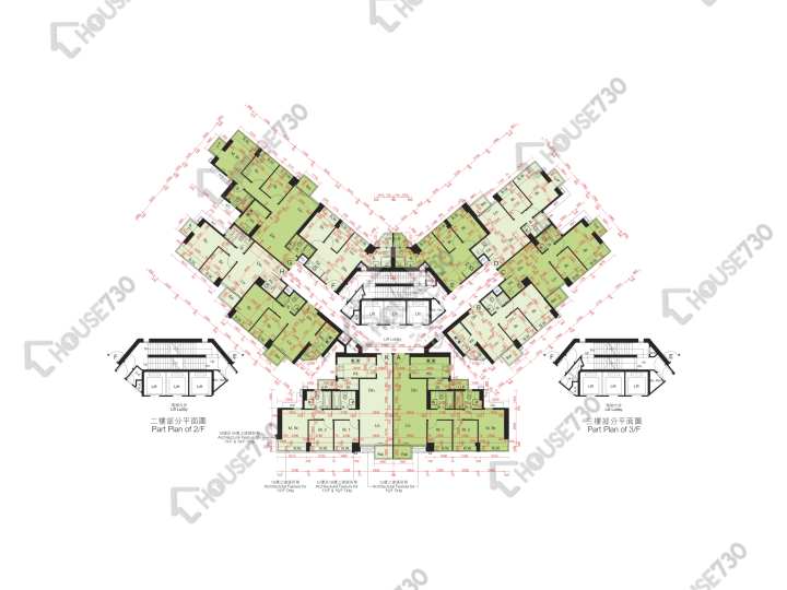 尚悅 平面圖 尚悅 9座 2-3,5-12,15,16樓 樓層平面圖 - House730