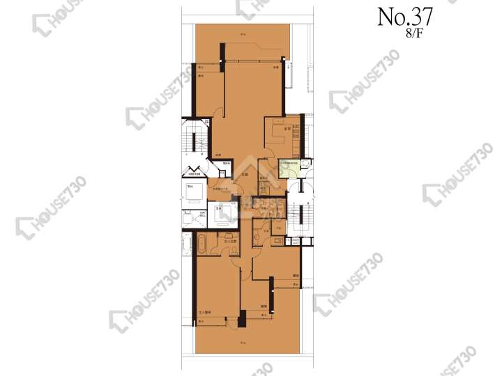 半山壹號 平面圖 半山壹號 1期 半山徑37號 8樓 樓層平面圖 - House730