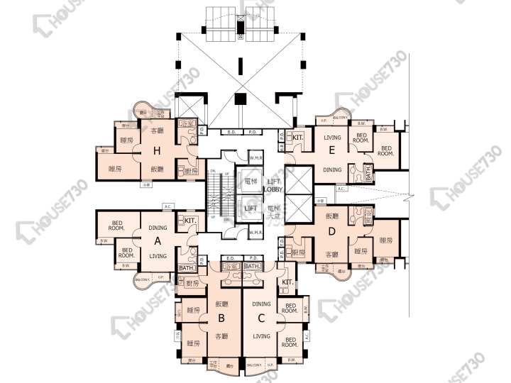 Central Park Towers Floor Plans Central Park Towers Phase 1 Tower 3 6/F Floor Plan - House730