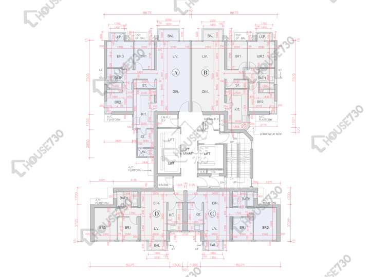 全．城匯 平面圖 全．城匯 7座 29樓 樓層平面圖 - House730