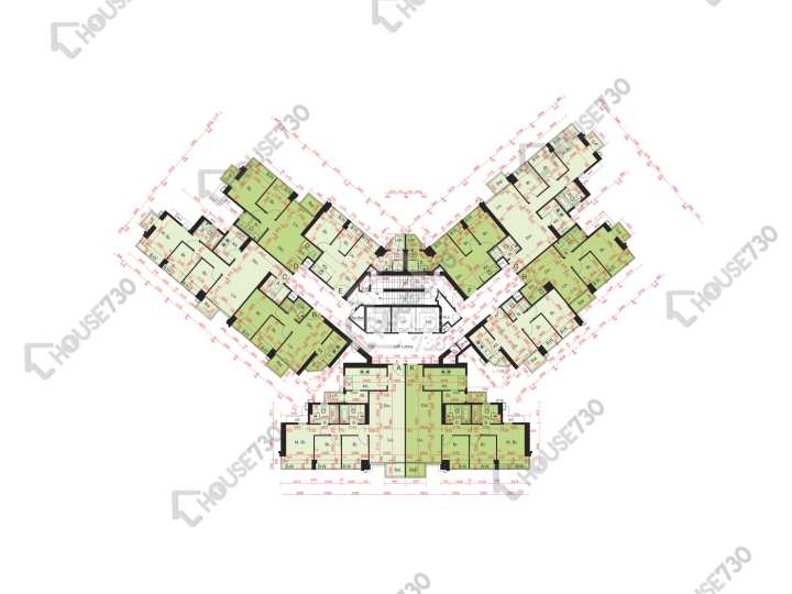 尚悅 平面圖 尚悅 11座 17-23,25-27,28樓 樓層平面圖 - House730