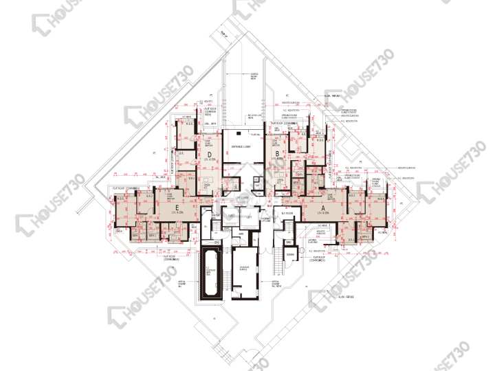 海之戀 平面圖 海之戀 3期 7座 6樓 樓層平面圖 - House730