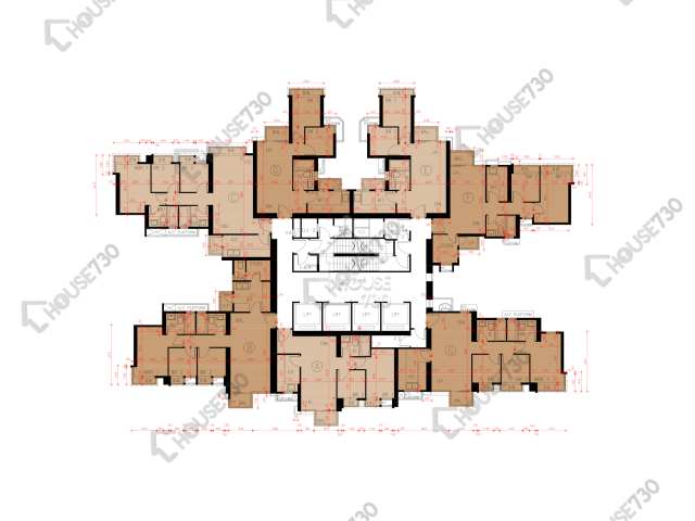 Grand Yoho 平面圖 Grand Yoho 1期 10座 22樓 樓層平面圖 - House730