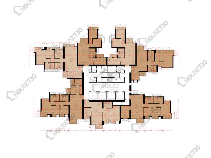 Grand Yoho 平面圖 Grand Yoho 1期 10座 22樓 樓層平面圖 - House730