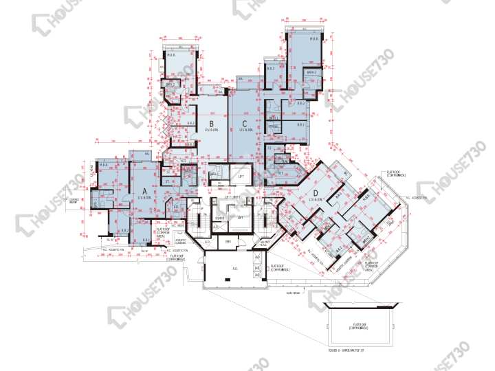 海之戀 平面圖 海之戀 3期 6座 7樓 樓層平面圖 - House730
