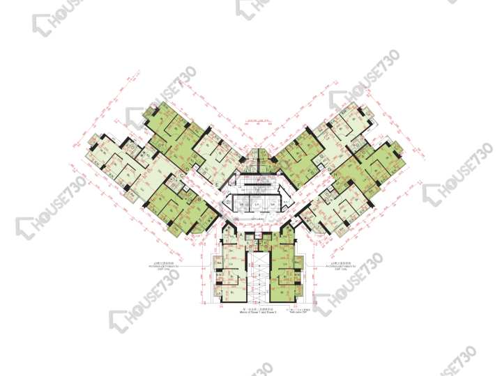 尚悅 平面圖 尚悅 1座 23,25-27,28樓 樓層平面圖 - House730