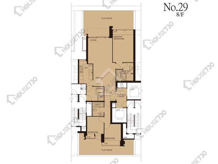 半山壹號 平面圖 半山壹號 1期 半山徑29號 8樓 樓層平面圖 - House730