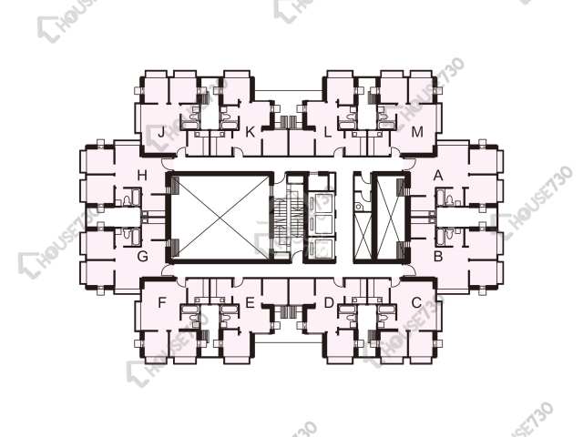 屯門市廣場 平面圖 屯門市廣場 3期 8座 5-12,15-23,25-33,35-36,37樓 樓層平面圖 - House730