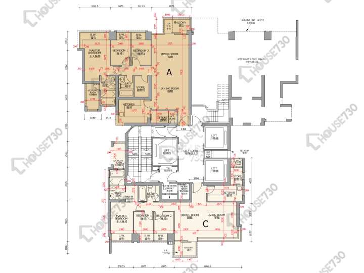 御龍山 平面圖 御龍山 7座 16樓 樓層平面圖 - House730