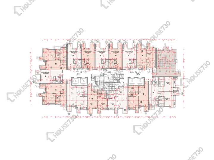 囍滙 平面圖 囍匯 2期 2座 7-12,15-21,23,25-33,35-41,42樓 樓層平面圖 - House730