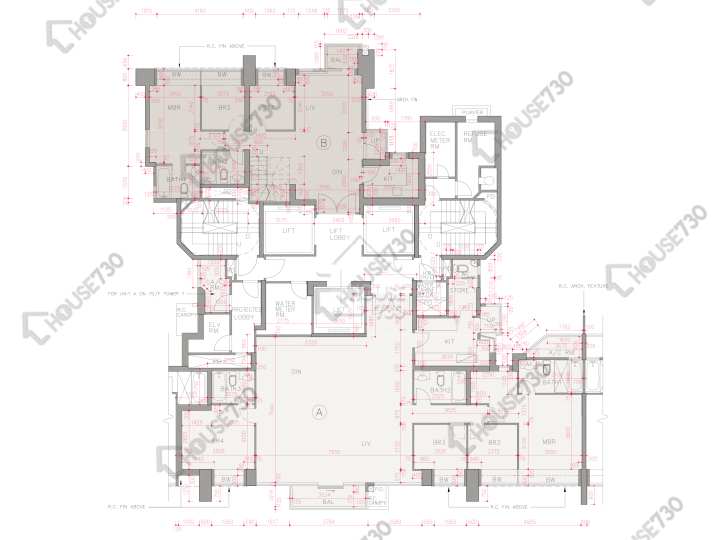 帝峰.皇殿 平面圖 帝峰.皇殿 7座 70樓 樓層平面圖 - House730