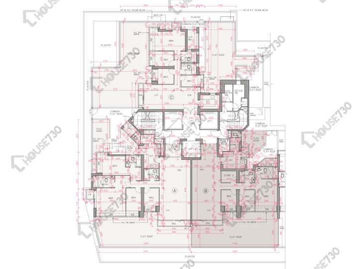 帝峰.皇殿 平面圖 帝峰.皇殿 8座 8樓 樓層平面圖 - House730