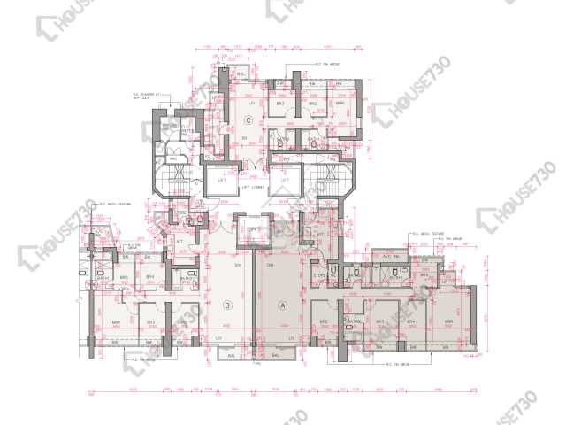 帝峰．皇殿 平面圖 帝峰．皇殿 1座 10-12,16-23,25-26,27樓 樓層平面圖 - House730