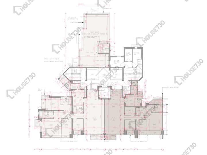 帝峰.皇殿 平面圖 帝峰.皇殿 8座 68樓 樓層平面圖 - House730
