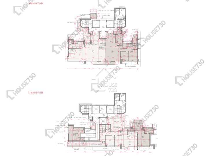 帝峰.皇殿 平面圖 帝峰.皇殿 3座 76樓 樓層平面圖 - House730