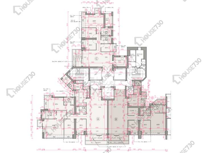 帝峰.皇殿 平面圖 帝峰.皇殿 8座 9樓 樓層平面圖 - House730