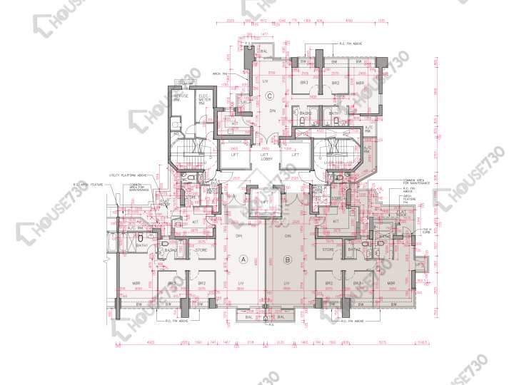 帝峰.皇殿 平面圖 帝峰.皇殿 6座 36樓 樓層平面圖 - House730