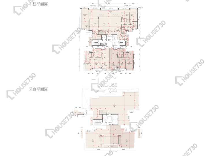 天賦海灣 平面圖 天賦海灣 1期 6座 10樓 樓層平面圖 - House730