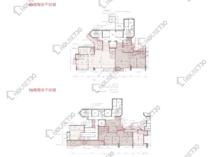 帝峰.皇殿 平面圖 帝峰.皇殿 8座 69樓 樓層平面圖 - House730