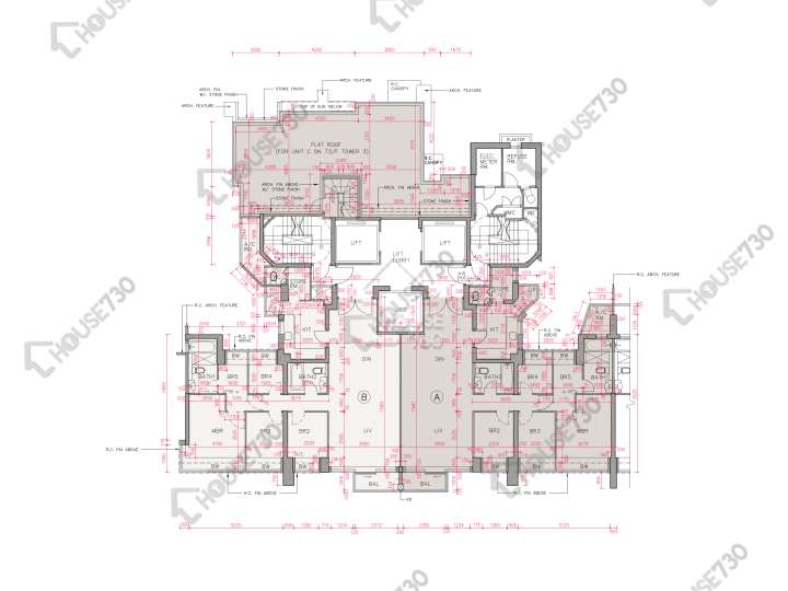 帝峰.皇殿 平面圖 帝峰.皇殿 3座 75樓 樓層平面圖 - House730