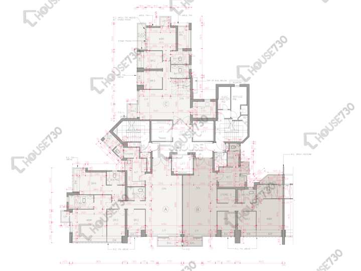 帝峰.皇殿 平面圖 帝峰.皇殿 8座 67樓 樓層平面圖 - House730
