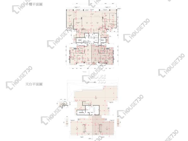 天賦海灣 平面圖 天賦海灣 1期 3座 10樓 樓層平面圖 - House730