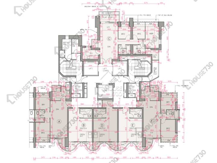帝峰.皇殿 平面圖 帝峰.皇殿 6座 9樓 樓層平面圖 - House730