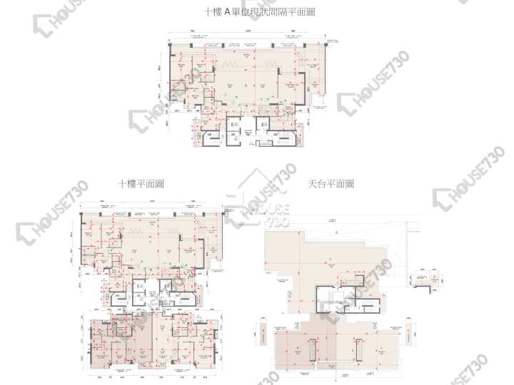 天賦海灣 平面圖 天賦海灣 1期 2座 10樓 樓層平面圖 - House730