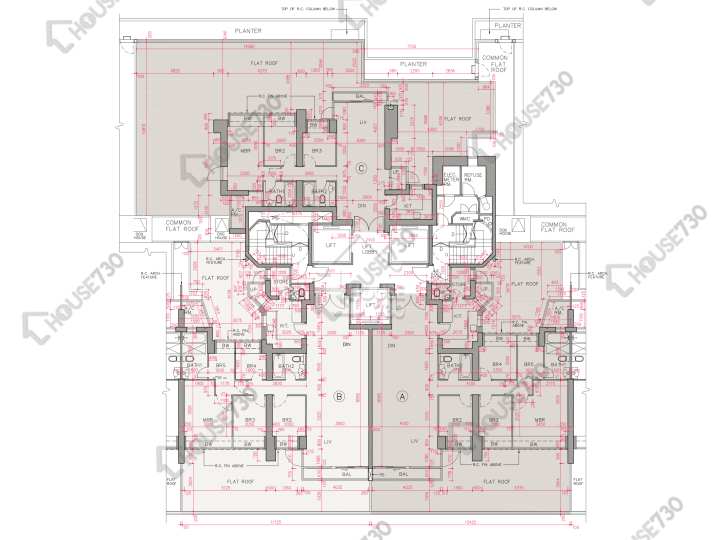 帝峰.皇殿 平面圖 帝峰.皇殿 2座 8樓 樓層平面圖 - House730