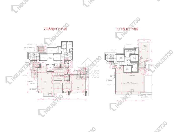帝峰.皇殿 平面圖 帝峰.皇殿 2座 79樓 樓層平面圖 - House730
