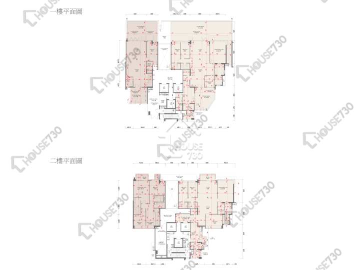 天賦海灣 平面圖 天賦海灣 1期 1座 1-2樓 樓層平面圖 - House730
