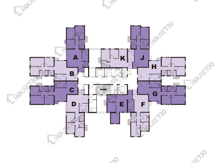 富康花園 平面圖 富康花園 4座 1-39樓 樓層平面圖 - House730