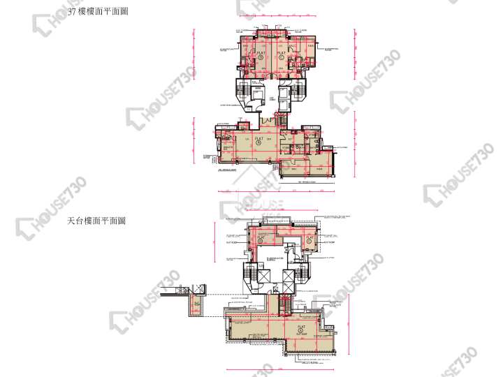 南灣 平面圖 南灣 9座 37樓 樓層平面圖 - House730