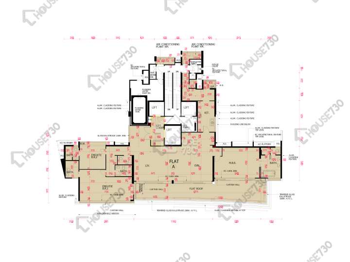 南灣 平面圖 南灣 2座 37樓 樓層平面圖 - House730