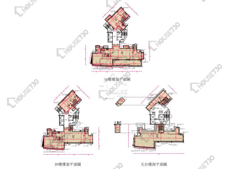 南灣 平面圖 南灣 7座 38-39樓 樓層平面圖 - House730