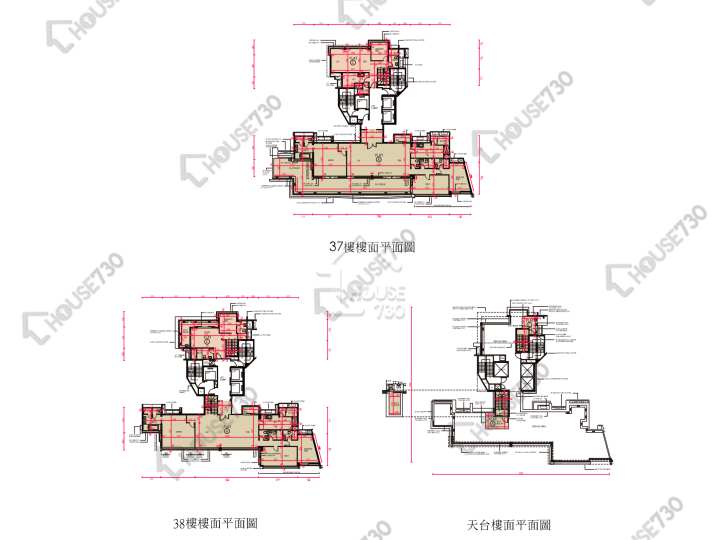 南灣 平面圖 南灣 3座 37-38樓 樓層平面圖 - House730
