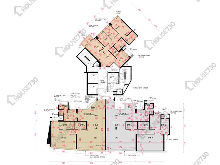 南灣 平面圖 南灣 7座 10樓 樓層平面圖 - House730