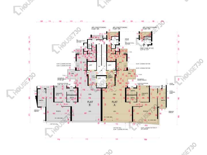 南灣 平面圖 南灣 2座 8-12,15-17,18樓 樓層平面圖 - House730