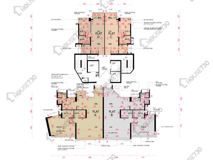南灣 平面圖 南灣 10座 8-12樓 樓層平面圖 - House730
