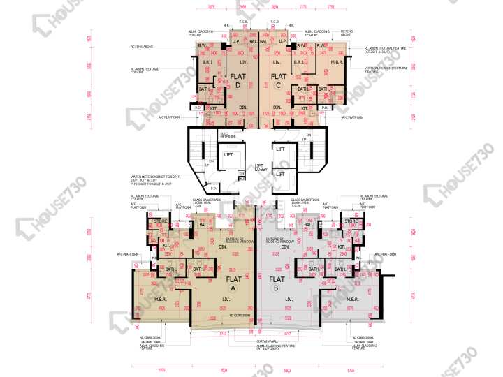 南灣 平面圖 南灣 9座 26-31樓 樓層平面圖 - House730