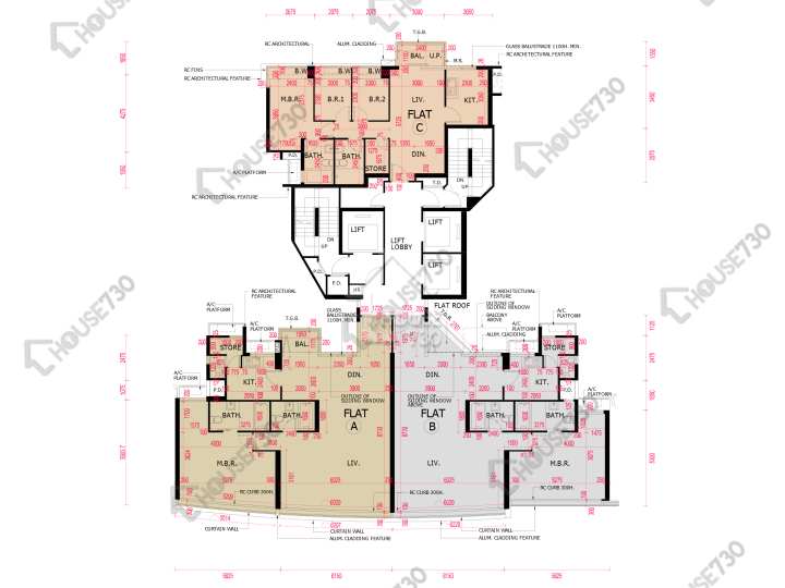 南灣 平面圖 南灣 5座 11樓 樓層平面圖 - House730