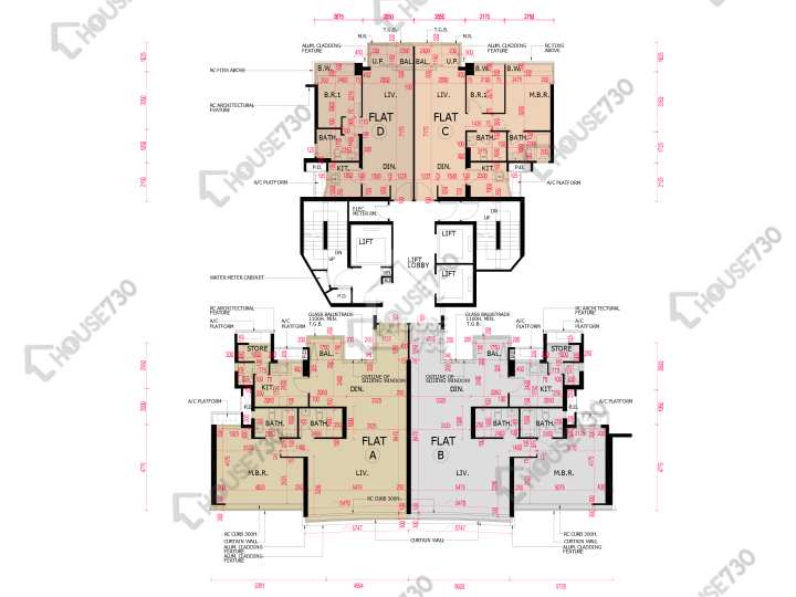 南灣 平面圖 南灣 9座 19樓 樓層平面圖 - House730