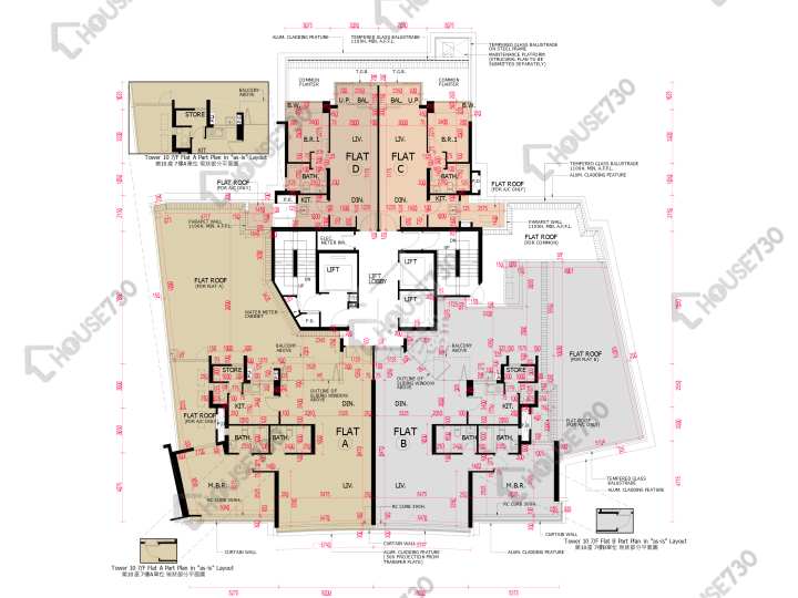 南灣 平面圖 南灣 10座 7樓 樓層平面圖 - House730